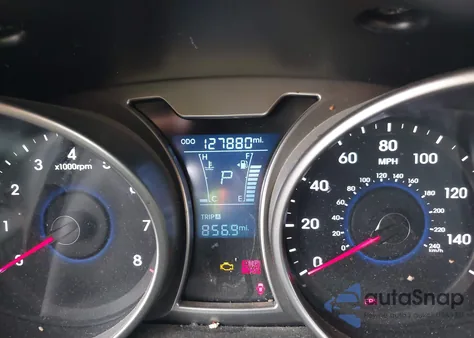 2013 Hyundai Veloster Base W/Black from USA, damaged, VIN KMHTC6AD8DU126660